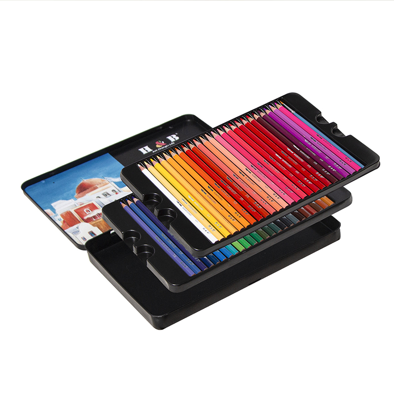 barone 72색 색연필 세트, 성인용 색칠 공부용 소프트 코어가 있는 색연필 아티스트 드로잉 스케치 공예