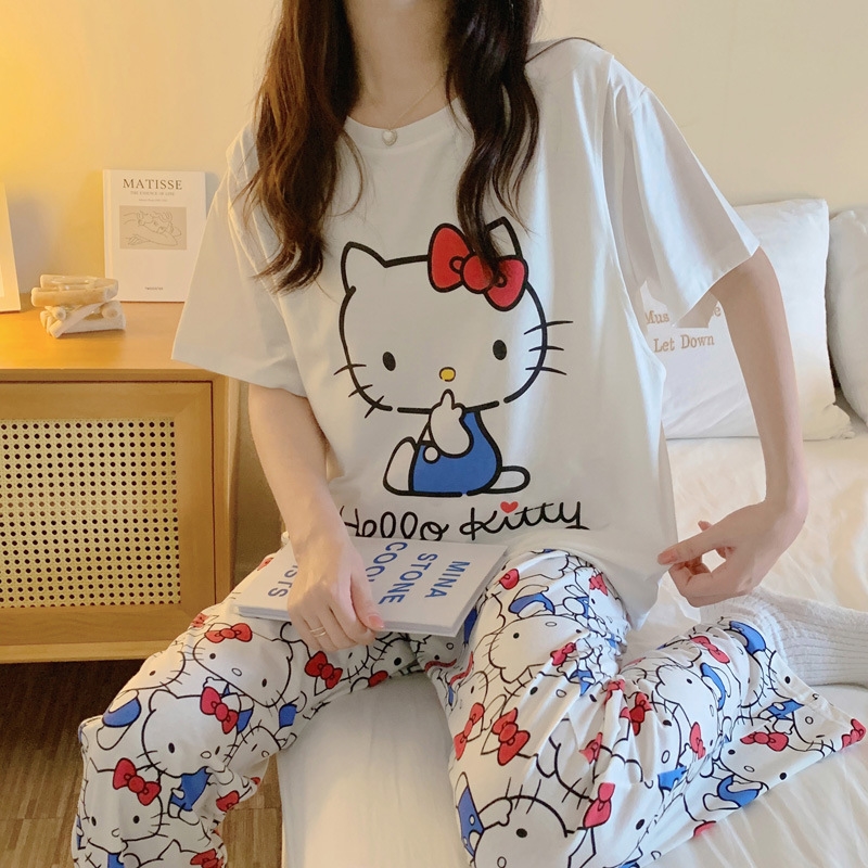 봄 가을 산리오 Hello Kitty 파자마세트 잠옷 홈웨어 YC-027